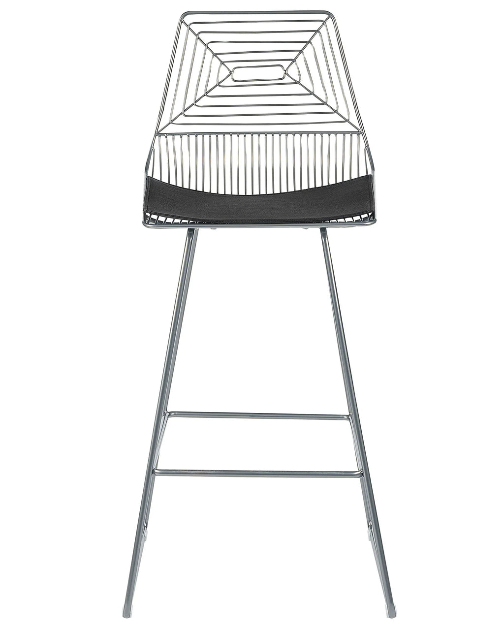 Set of 2 Bar Chairs BISBEE Metal Silver