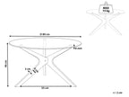 Coffee Table VALLEY Tempered Glass Light Brown