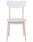 Set of 2 Dining Chairs SANTOS White