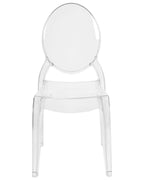 Set of 4 Dining Chairs MERTON Transparent