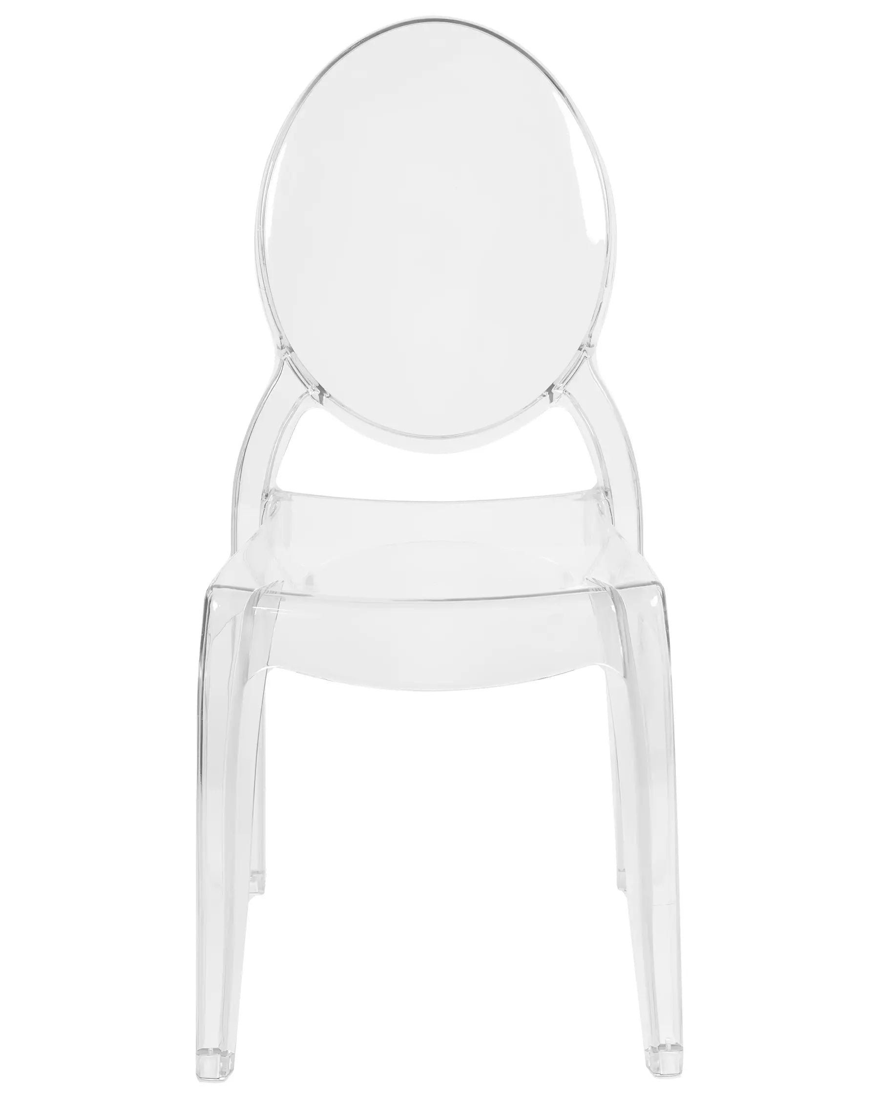 Set of 4 Dining Chairs MERTON Transparent