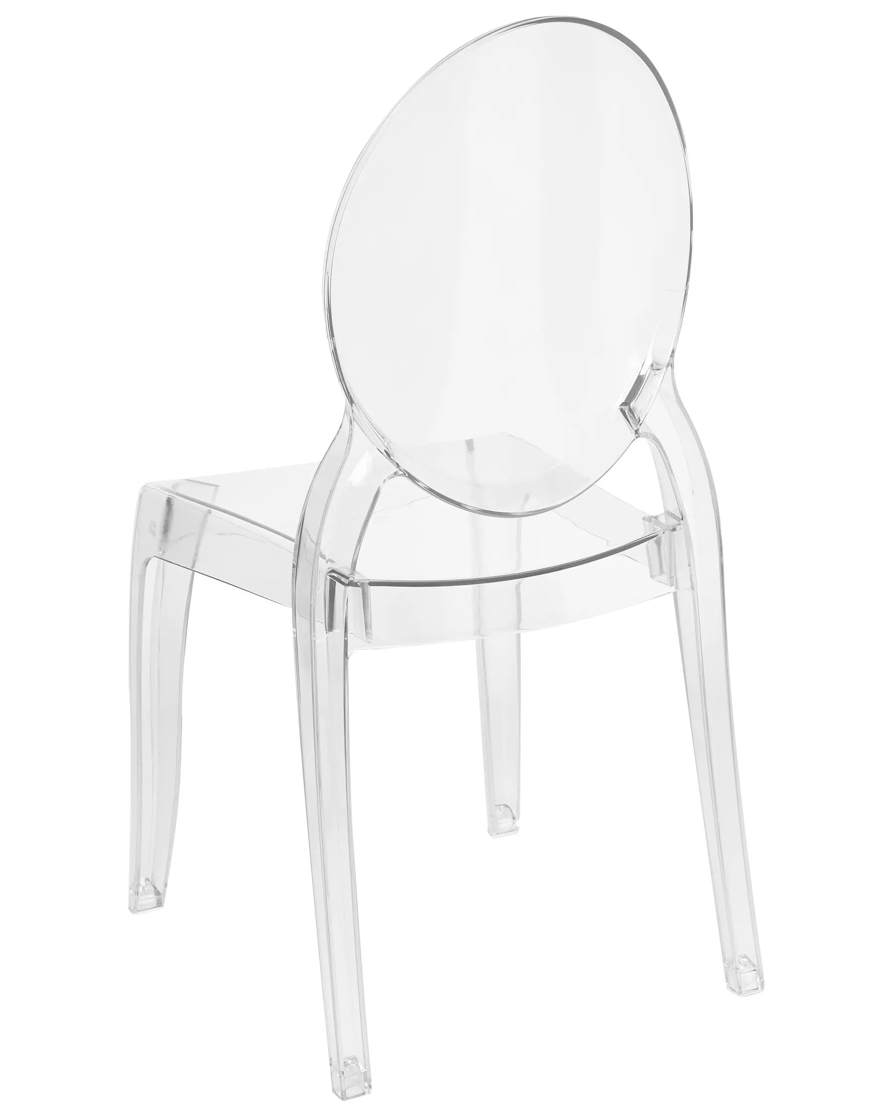 Set of 4 Dining Chairs MERTON Transparent
