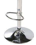 Set of 2 Bar Chairs VALENCIA Swivel White