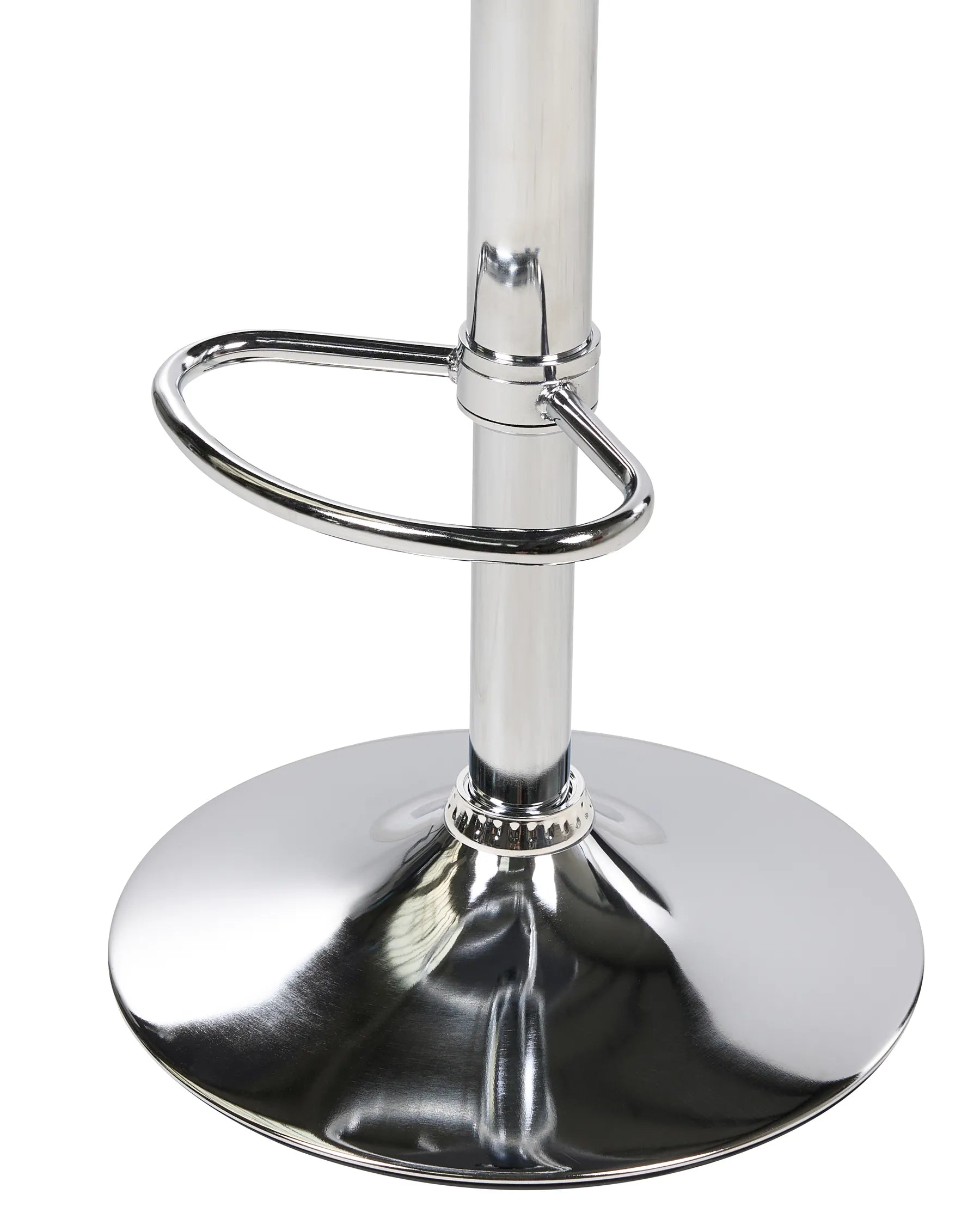 Set of 2 Bar Chairs VALENCIA Swivel White