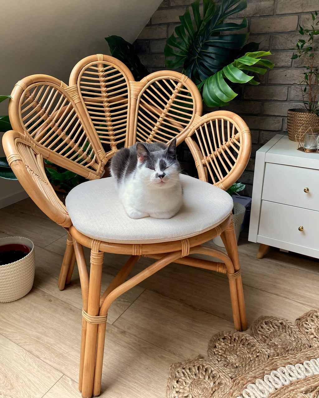 Peacock Chair FLORENTINE II Rattan Natural