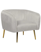 Armchair LACONIA Velvet Light Grey