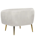 Armchair LACONIA Velvet Light Grey