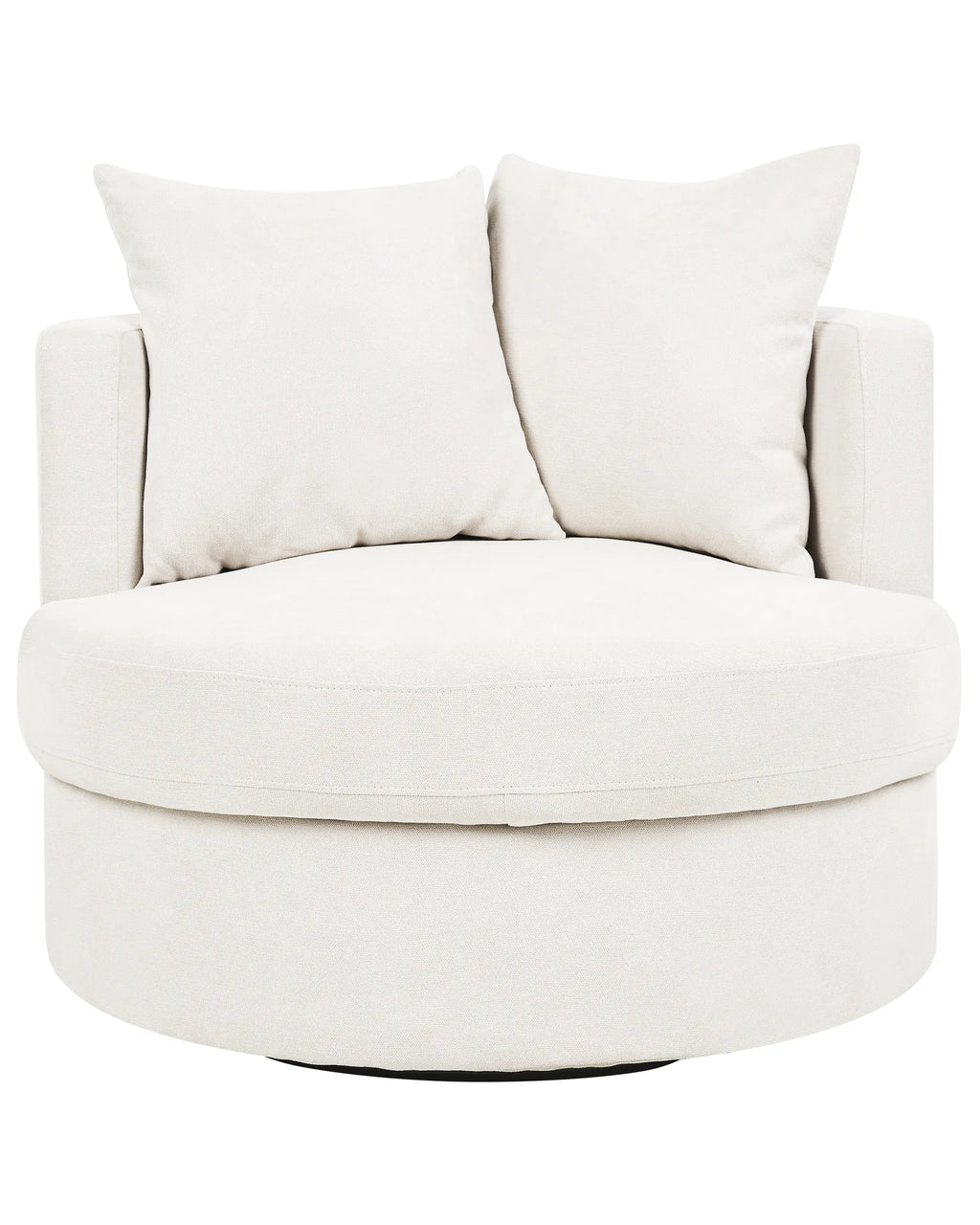 Swivel Armchair DALBY Fabric Light Beige