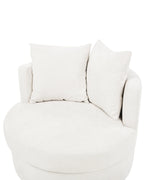 Swivel Armchair DALBY Fabric Light Beige