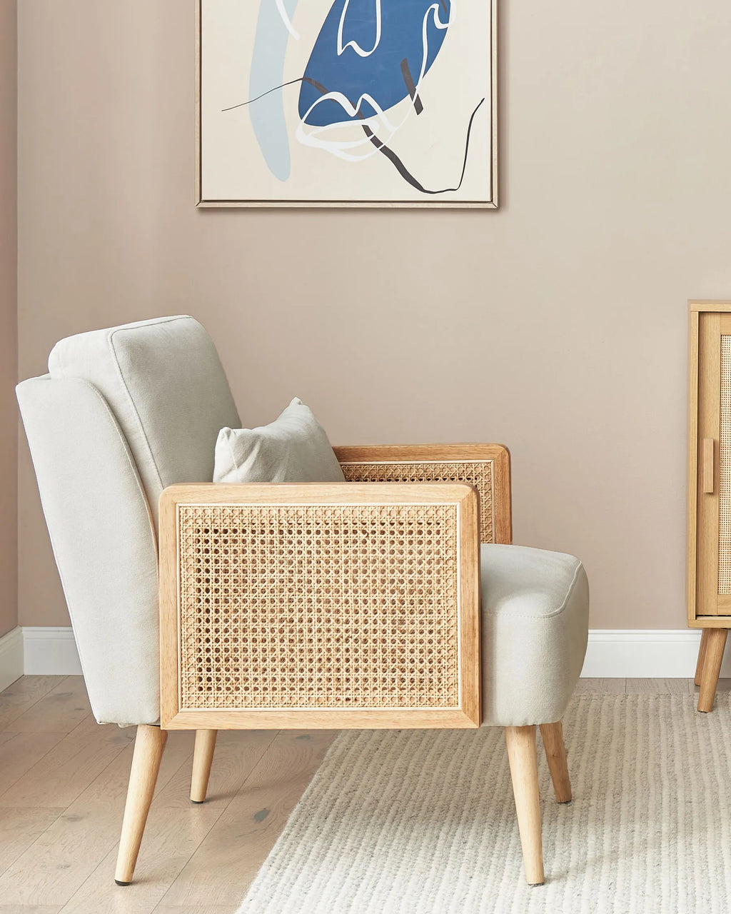 Armchair ORUM Fabric Light Beige