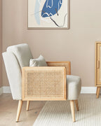 Armchair ORUM Fabric Light Beige
