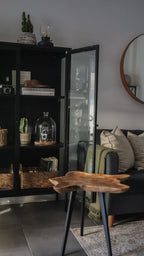 Side Table ELSA Teak Wood Brown