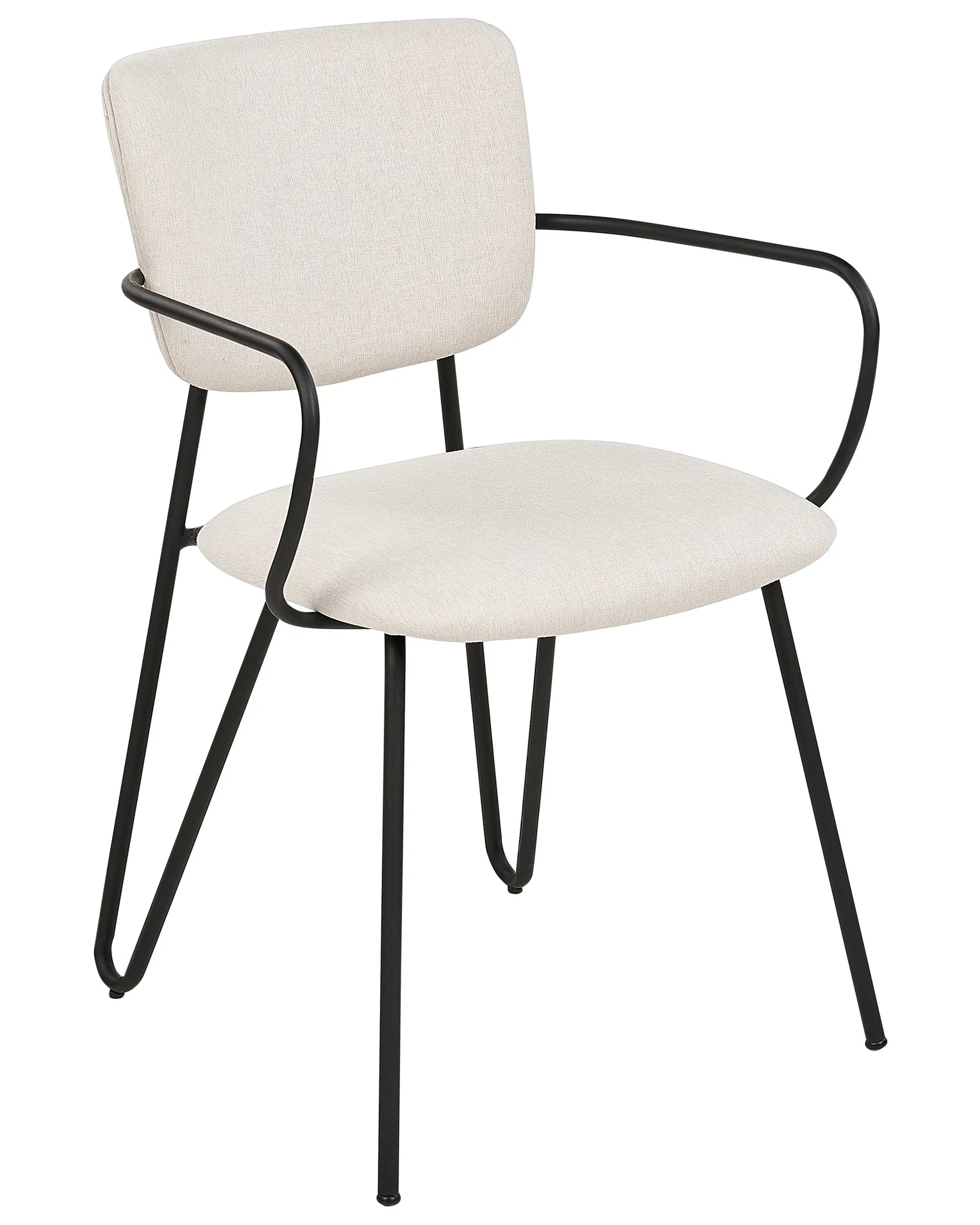 Set of 2 Dining Chairs ELKO Fabric Off-White