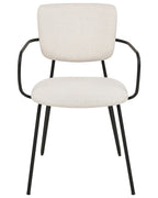 Set of 2 Dining Chairs ELKO Fabric Off-White