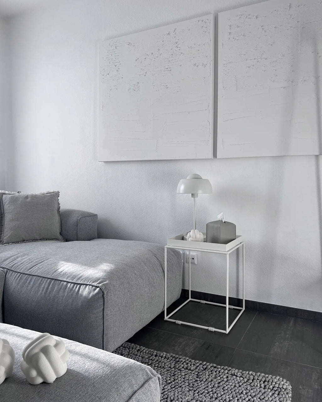 Side Table SAXON Metal White
