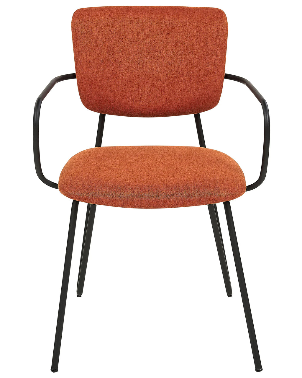 Set of 2 Dining Chairs ELKO Fabric Orange