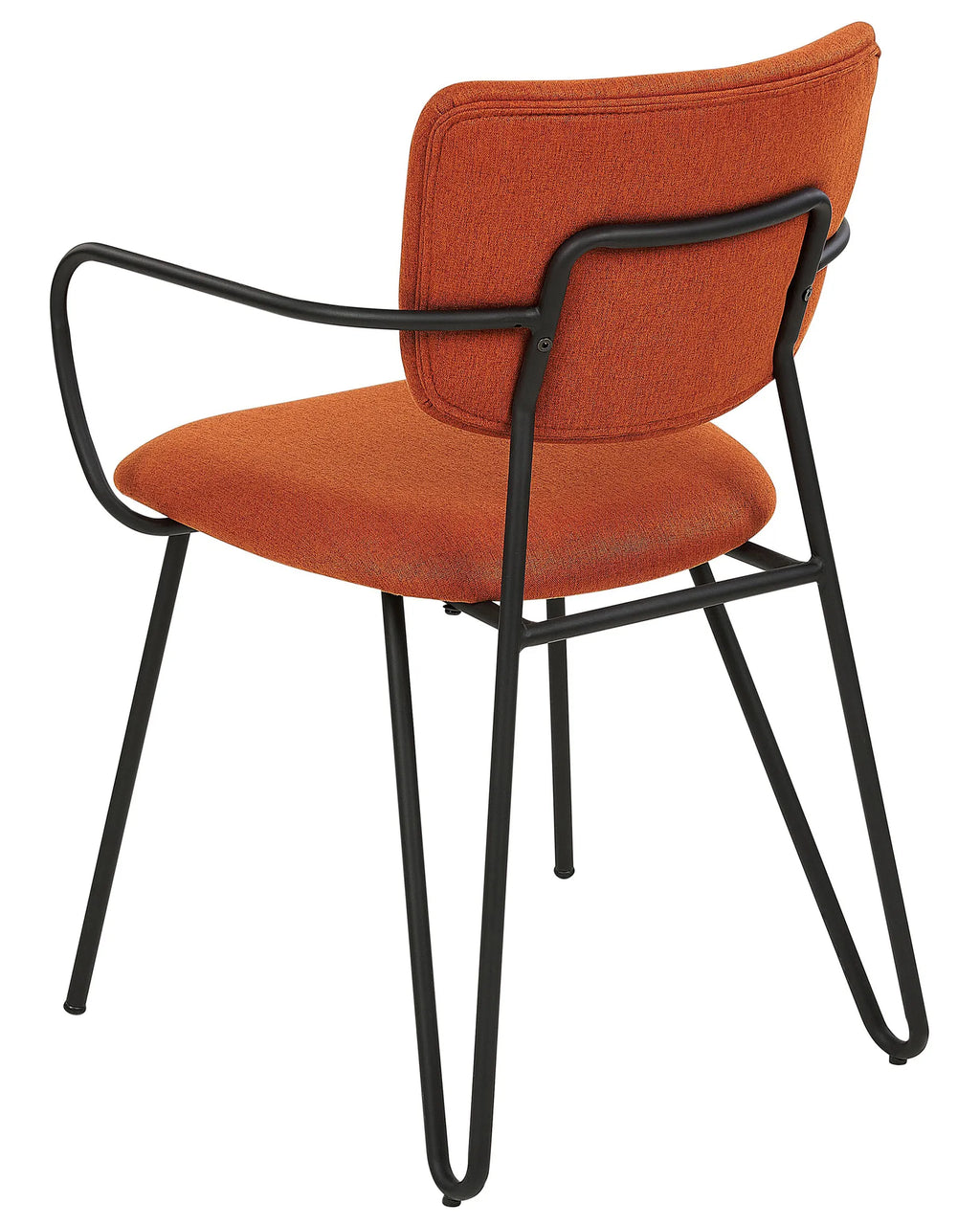 Set of 2 Dining Chairs ELKO Fabric Orange