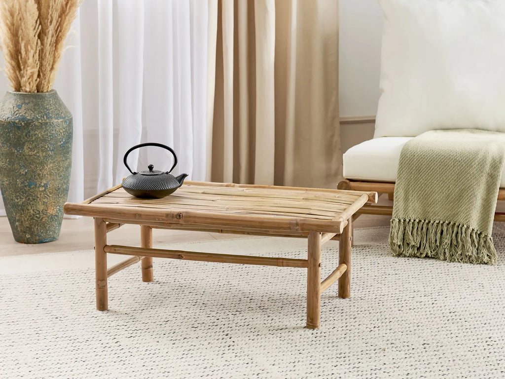 Garden Coffee Table TODI 45 cm 80 cm Bamboo Brown