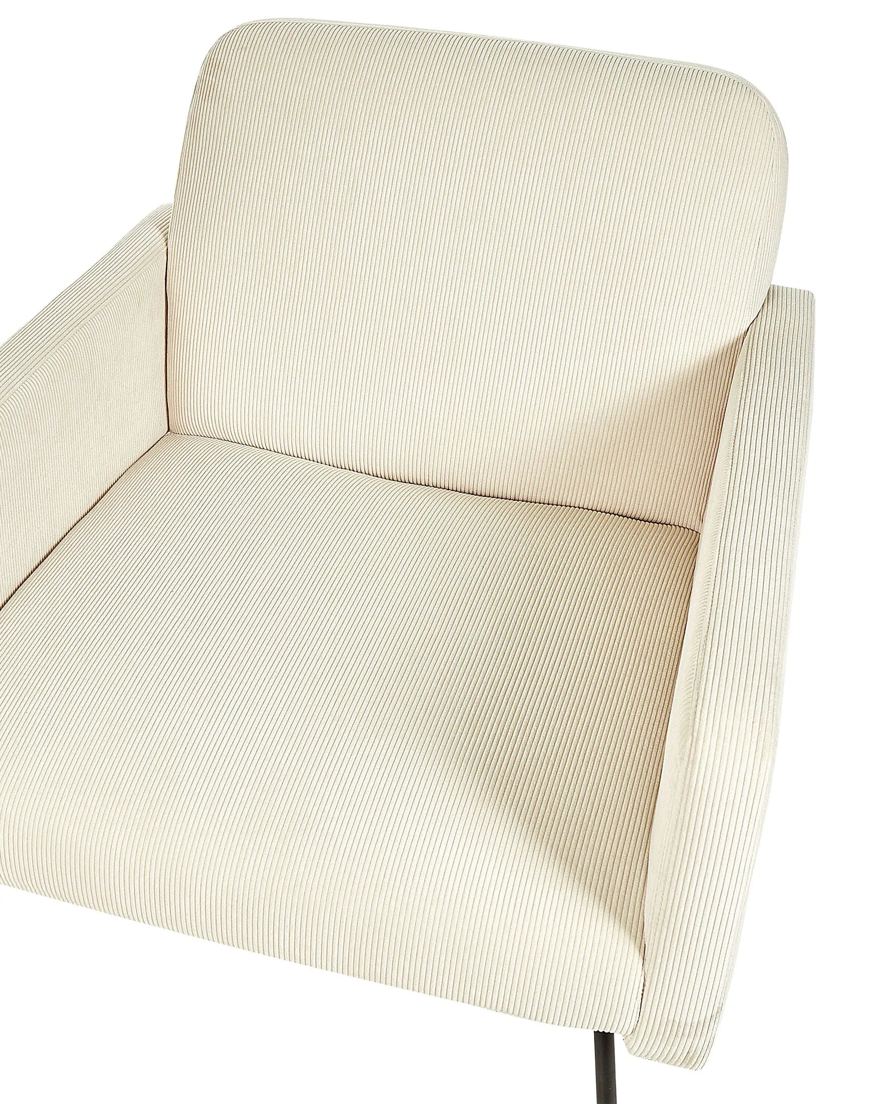 Armchair NARKEN Corduroy Light Beige