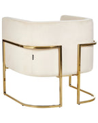 Armchair SIRKKA Velvet Light Beige