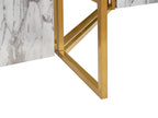 Dining Table CALCIO White Marble 200 cm 100 cm