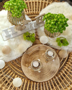 Coffee Table LIMNI Rattan Light Brown