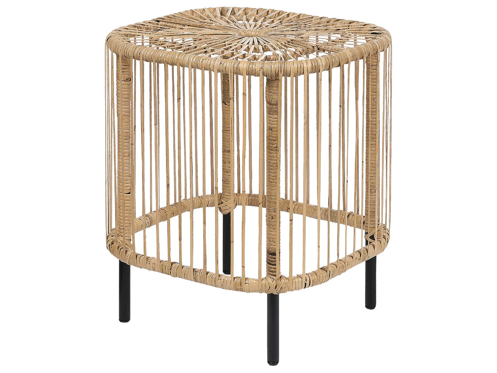 Set of 2 Coffee Tables CESENATICO Rattan Natural