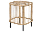 Set of 2 Coffee Tables CESENATICO Rattan Natural