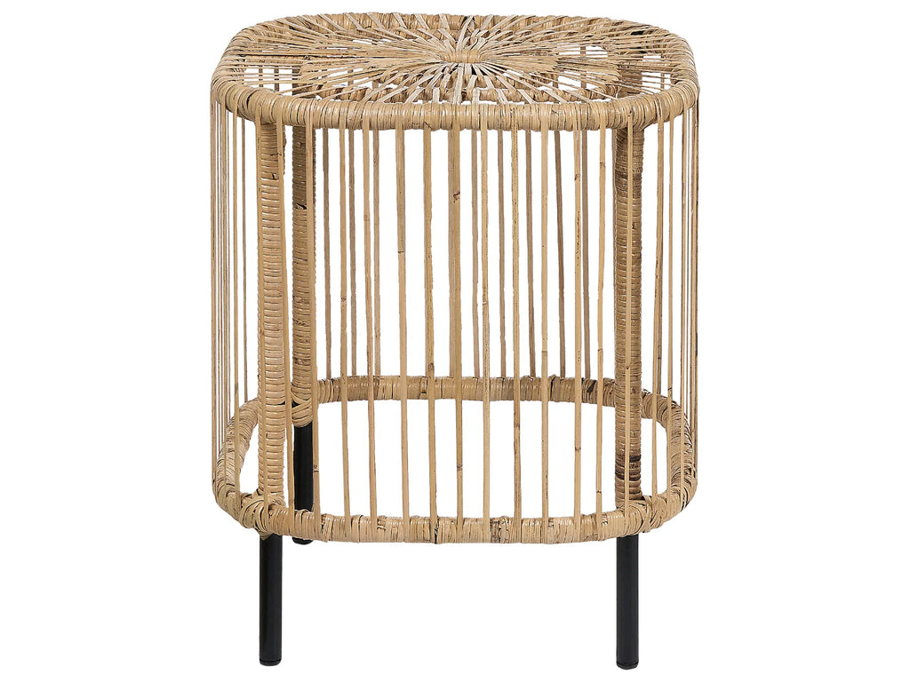 Set of 2 Coffee Tables CESENATICO Rattan Natural