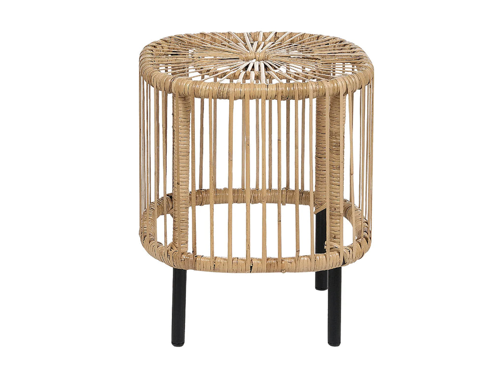 Set of 2 Coffee Tables CESENATICO Rattan Natural