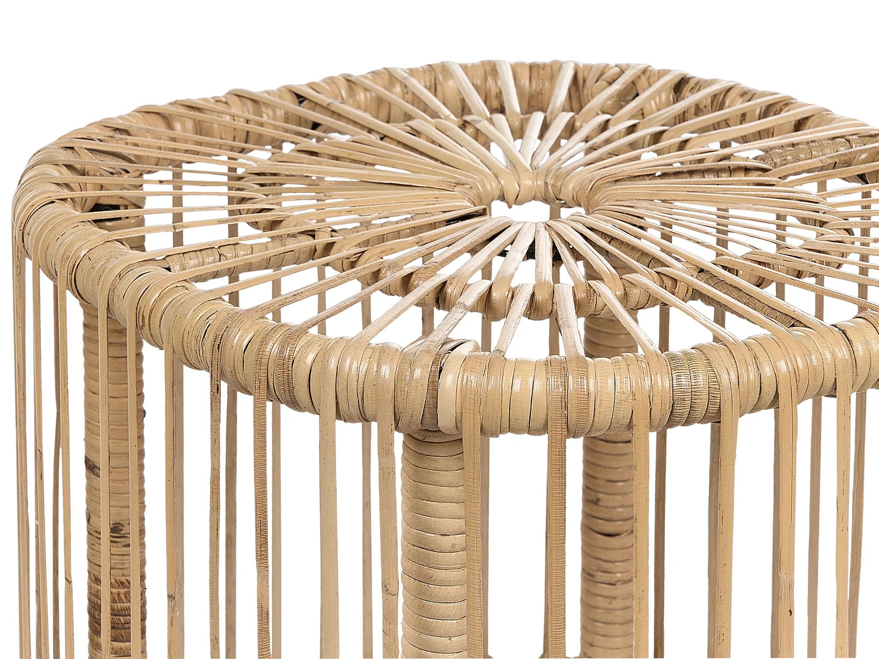 Set of 2 Coffee Tables CESENATICO Rattan Natural