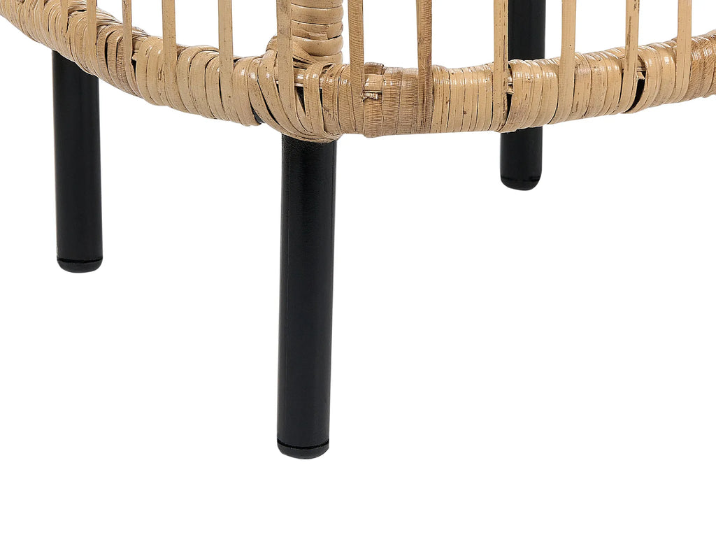 Set of 2 Coffee Tables CESENATICO Rattan Natural