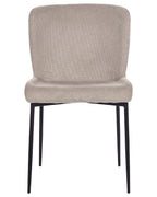Set of 2 Dining Chairs ADA Fabric Taupe