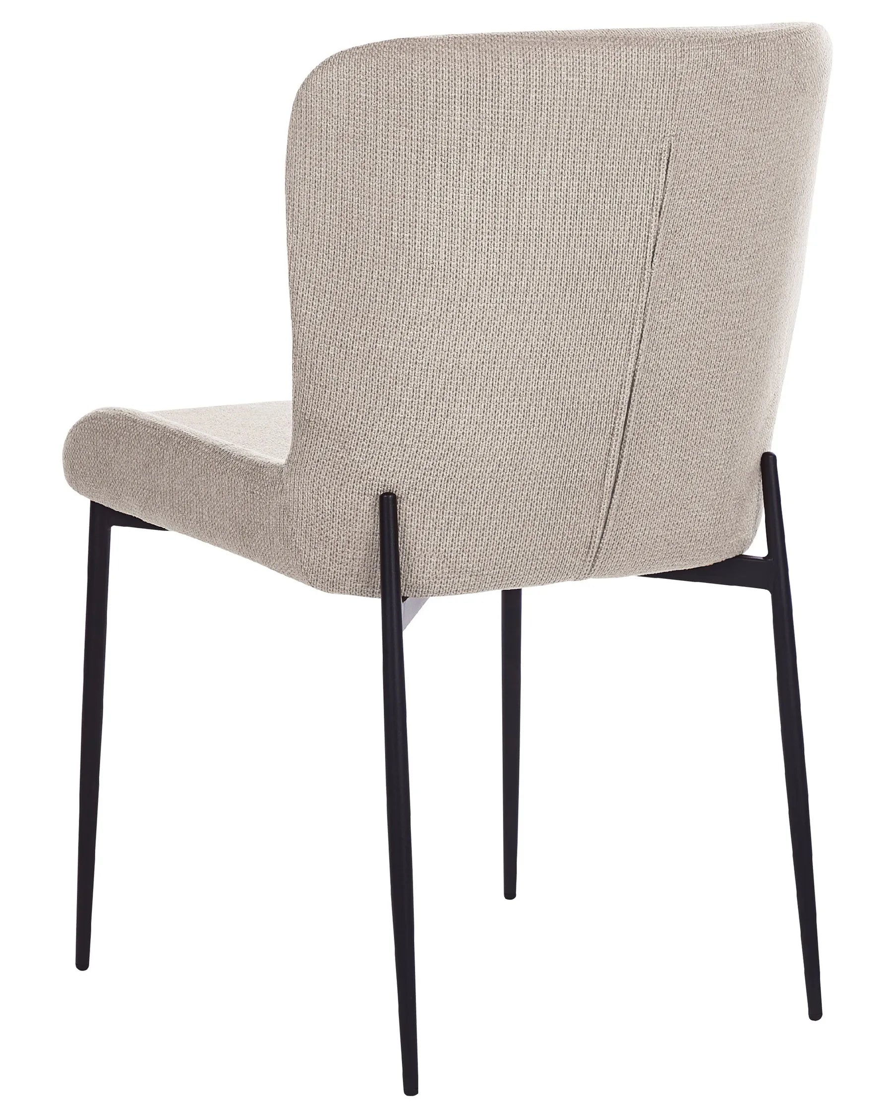 Set of 2 Dining Chairs ADA Fabric Taupe