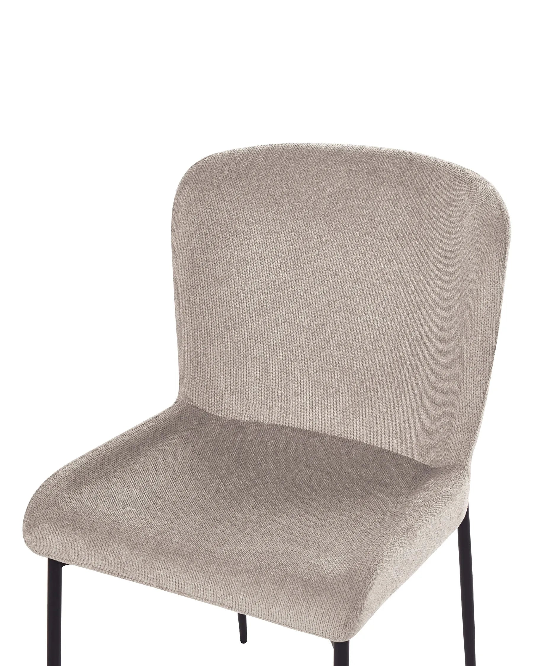 Set of 2 Dining Chairs ADA Fabric Taupe