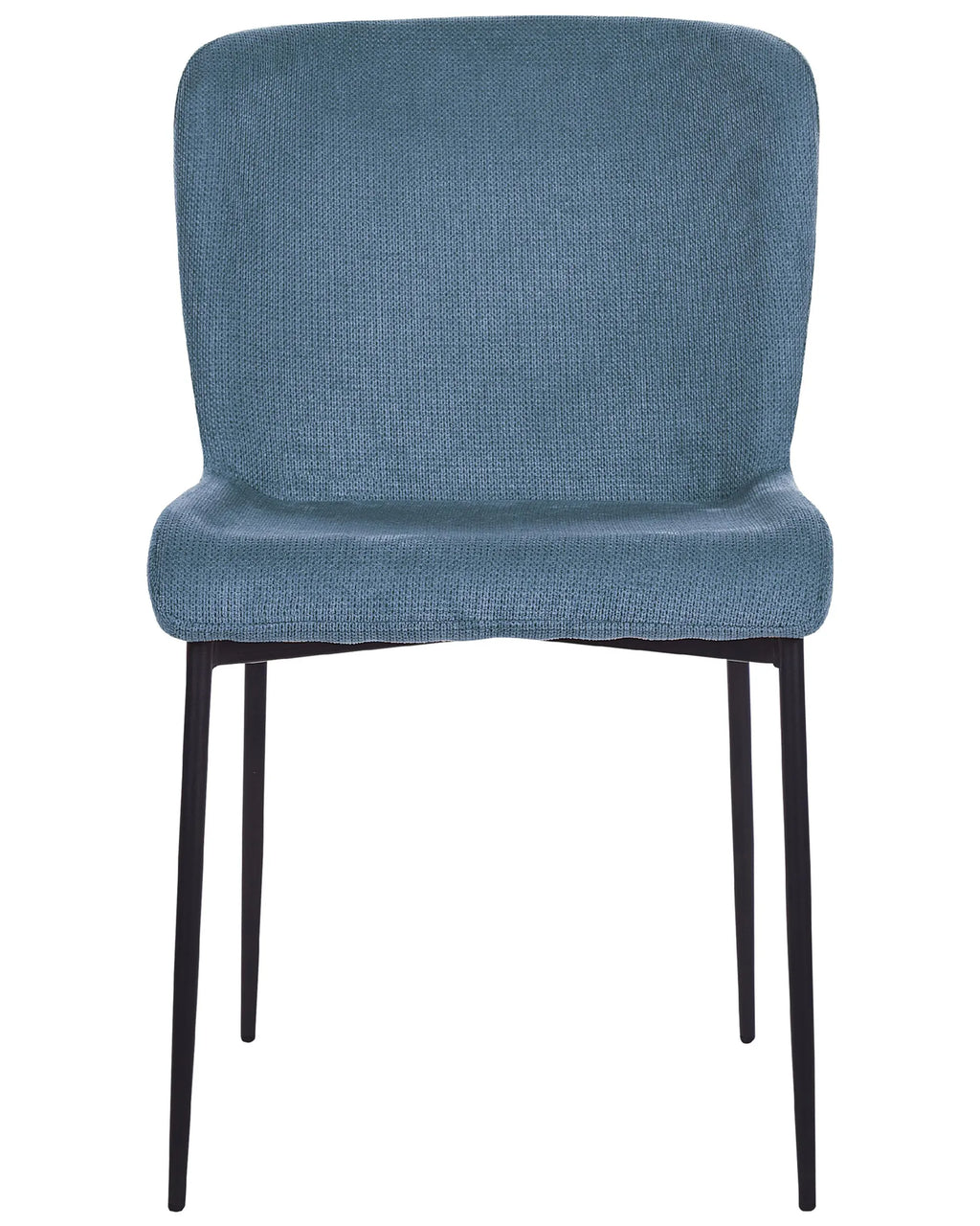 Set of 2 Dining Chairs ADA Fabric Blue