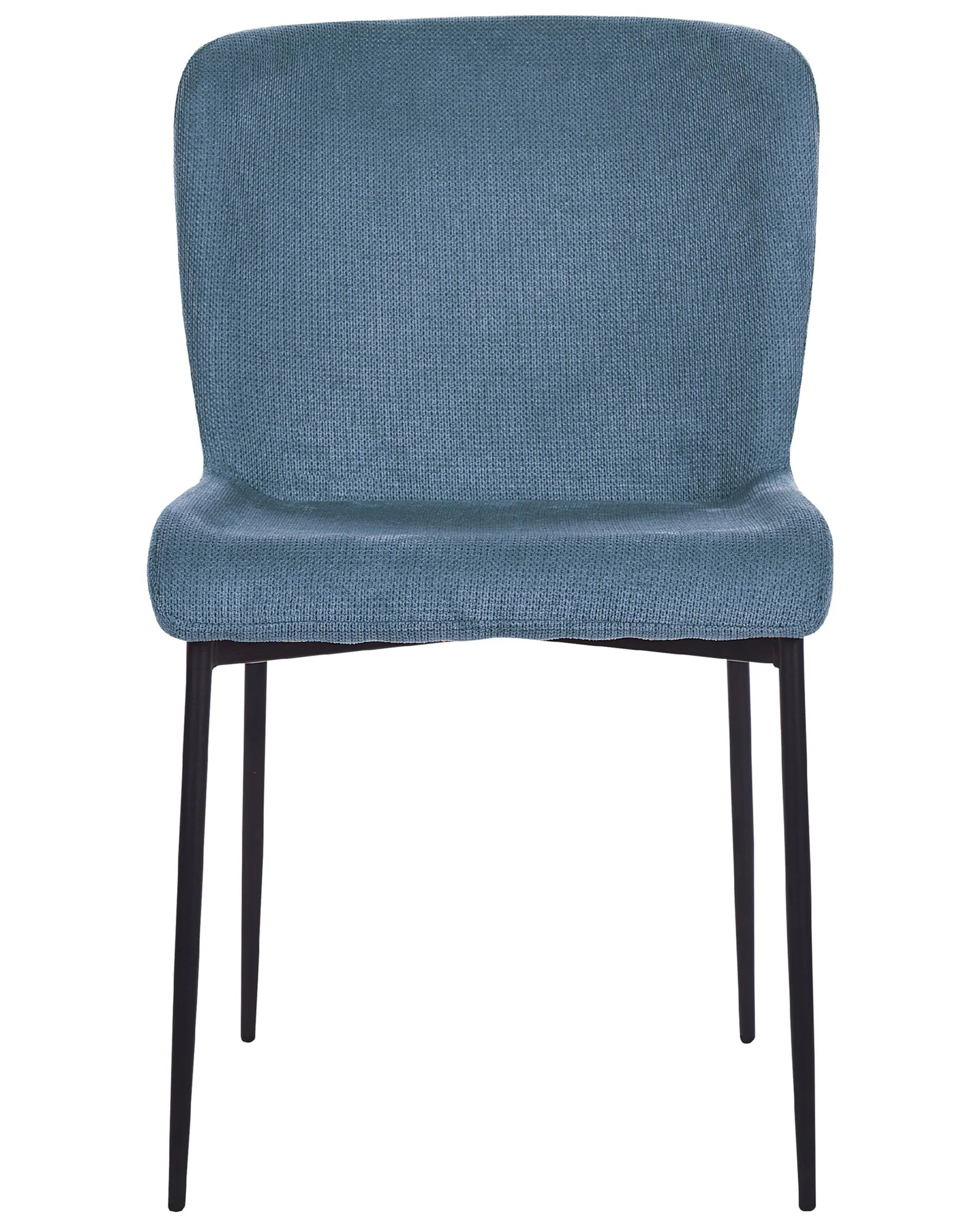 Set of 2 Dining Chairs ADA Fabric Blue