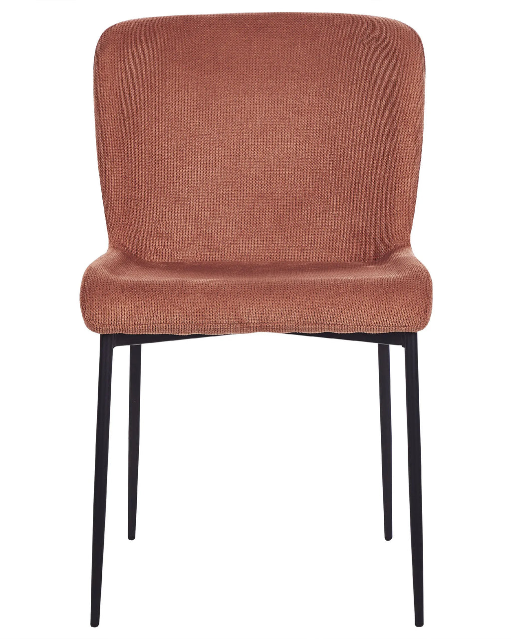 Set of 2 Dining Chairs ADA Fabric Brown