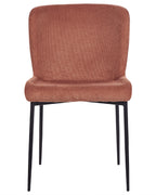 Set of 2 Dining Chairs ADA Fabric Brown