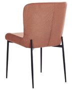 Set of 2 Dining Chairs ADA Fabric Brown