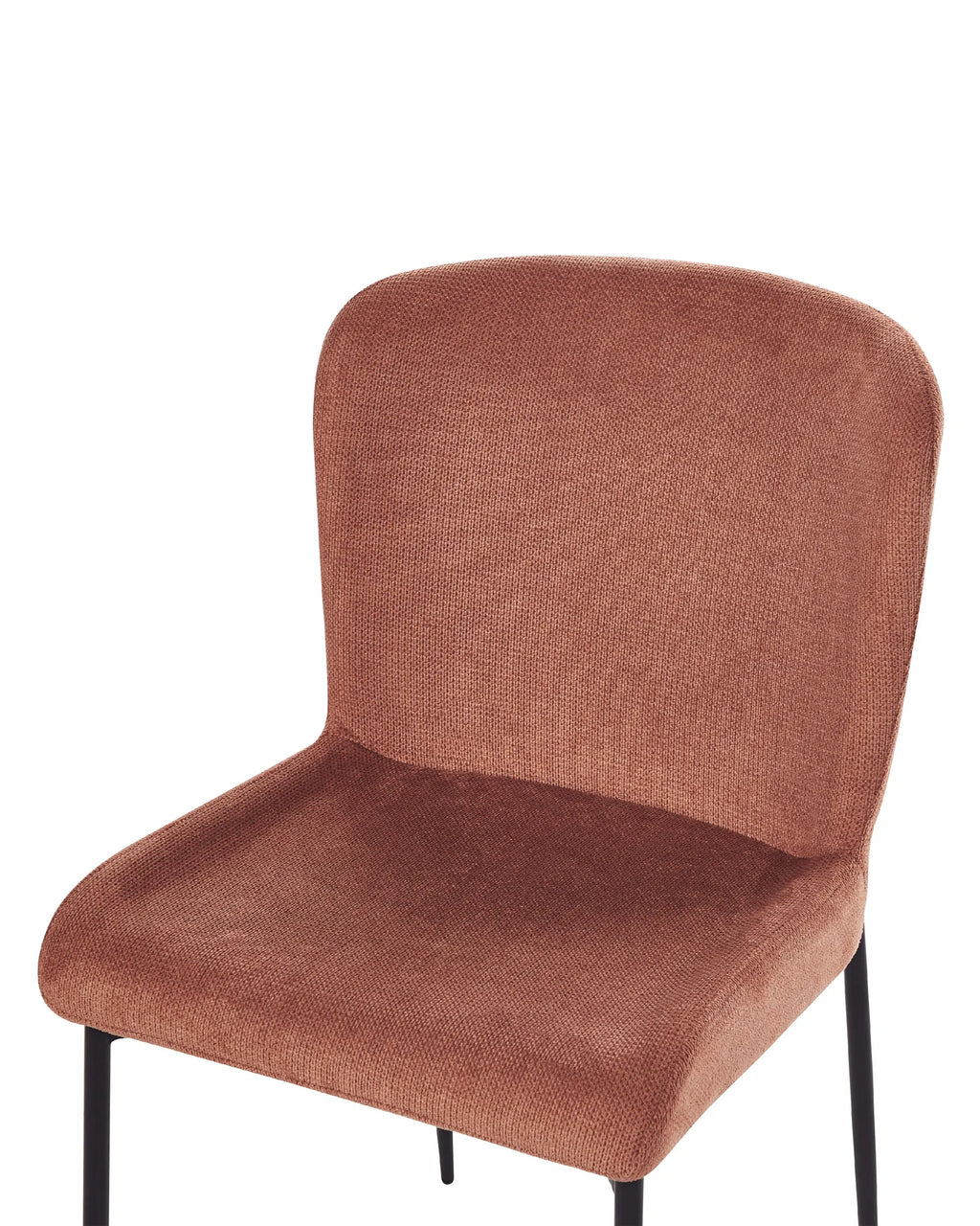 Set of 2 Dining Chairs ADA Fabric Brown