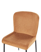 Set of 2 Dining Chairs ADA Fabric Orange
