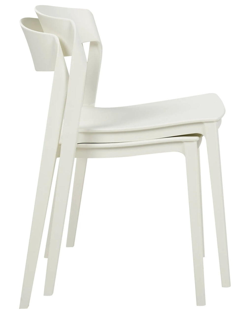 Set of 2 Dining Chairs SOMERS White