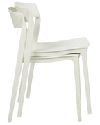Set of 2 Dining Chairs SOMERS White