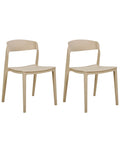 Set of 2 Dining Chairs SOMERS Beige