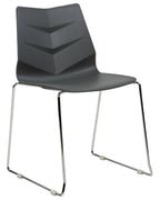 Set of 4 Dining Chairs HARTLEY Dark Grey