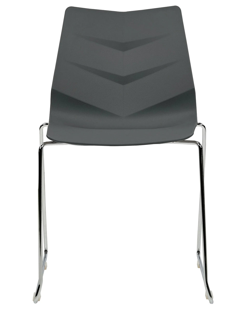 Set of 4 Dining Chairs HARTLEY Dark Grey
