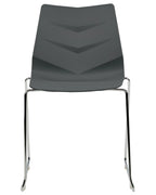 Set of 4 Dining Chairs HARTLEY Dark Grey