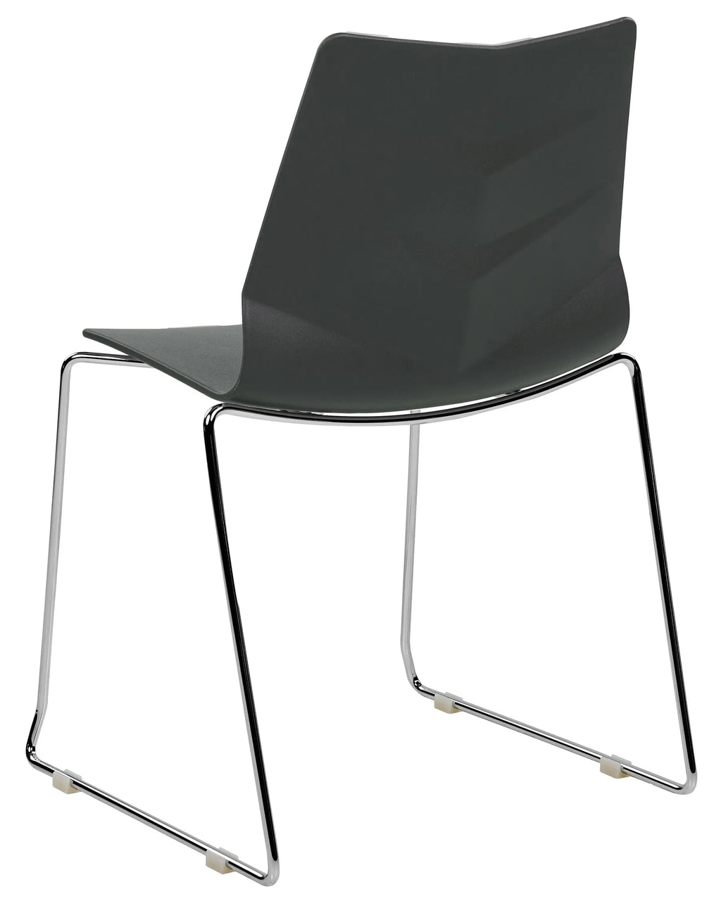 Set of 4 Dining Chairs HARTLEY Dark Grey