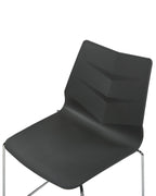Set of 4 Dining Chairs HARTLEY Dark Grey